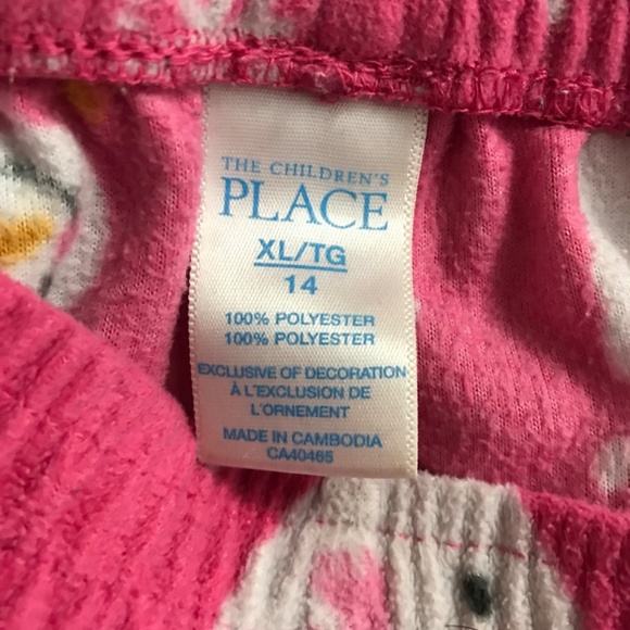 The Children's Place Girls XL/14 Snowman Snowflake Pajama Bottoms - Picture 3 of 3